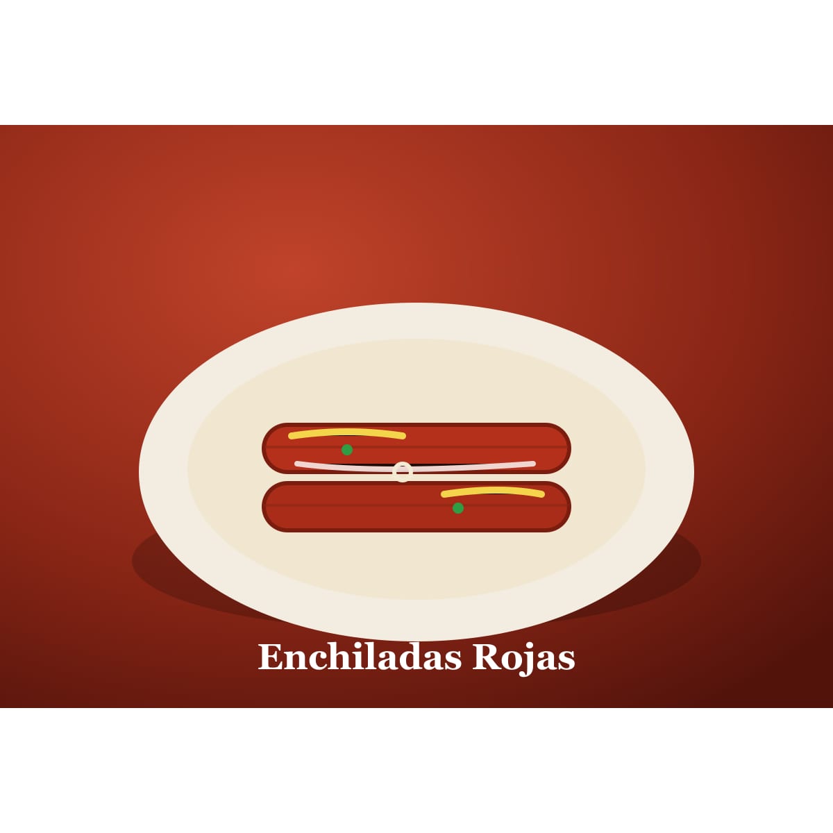 Mexican enchiladas rojas